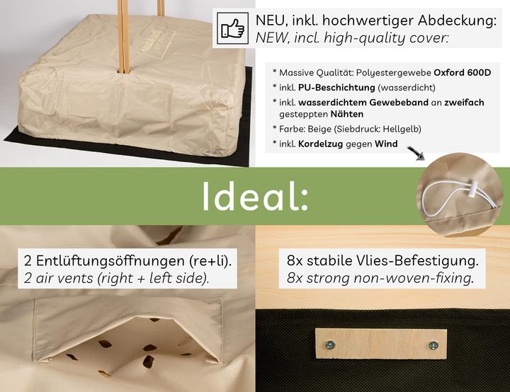 Actual product image Needs&Wants Sunplaya4" with roof and cover