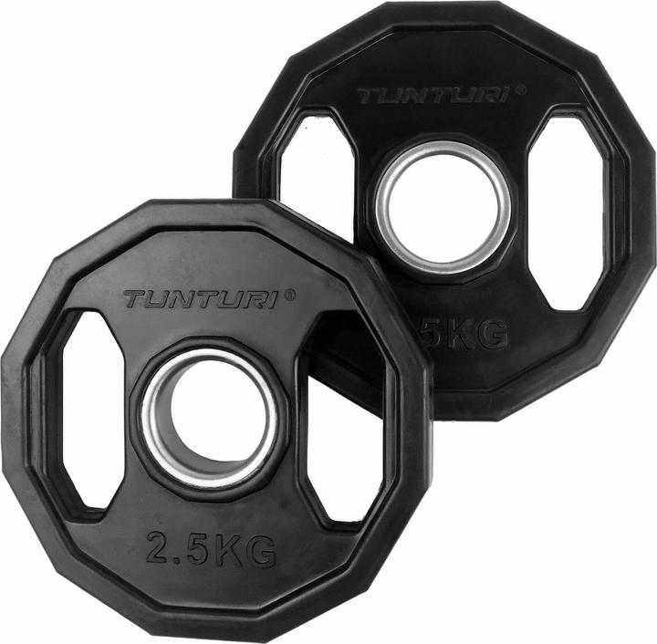 Tunturi Gummiertes 2.5 kg Hantelscheibenpaar 50 mm (2 x 2.5 kg)