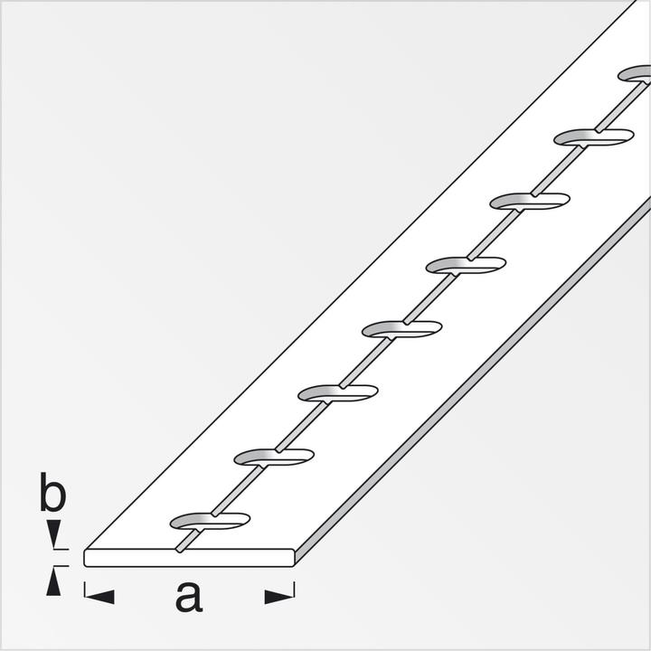 Immagine prodotto Alfer Barra piatta in alluminio perforata 1m