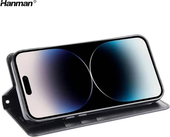 Image du produit Hanman Apple iPhone 7/8/SE 2020/SE 2022 - Mill Flip Case mit 3 Kartenfächern, schwarz (Apple iPhone 7, Apple iPhone 8, Apple iPhone SE (2ème génération), Apple iPhone SE (3ème génération))