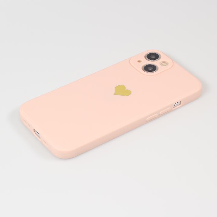 Image du produit PhoneLook Coque Silicone Mat Coeur doré (Apple iPhone 15)