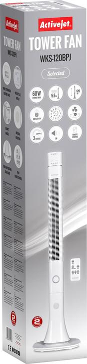 Actual product image Activejet Selected WKS-120BPJ column fan (52 dB)