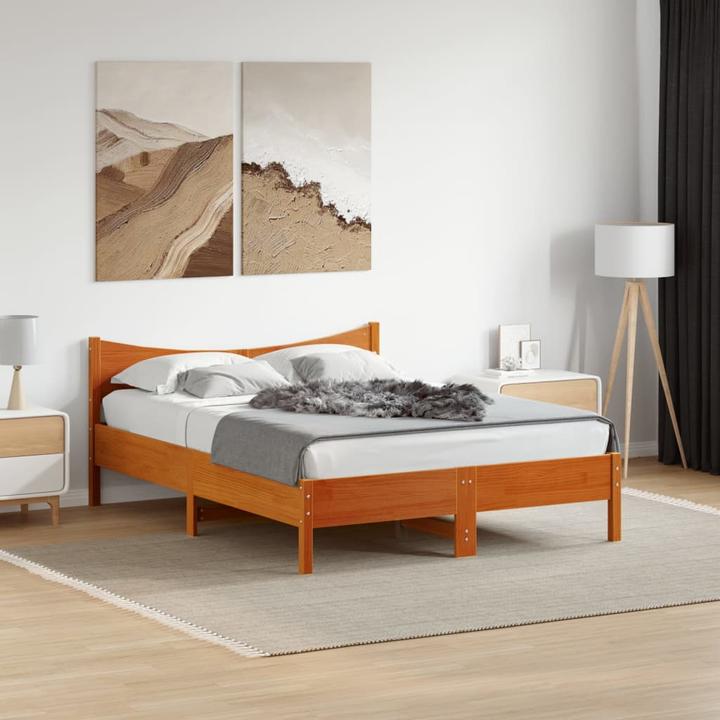 Actual product image VidaXL Pine bed (120 x 190 cm)