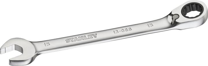 Stanley Chiave a cricchetto, reversibile, 15 mm (15 mm)