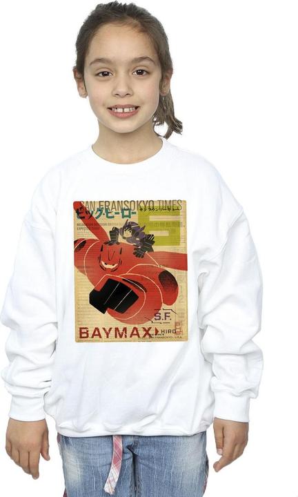 Image du produit Disney - Sweat BIG HERO BAYMAX FLYING BAYMAX NEWSPAPER - Fille (140, 146)