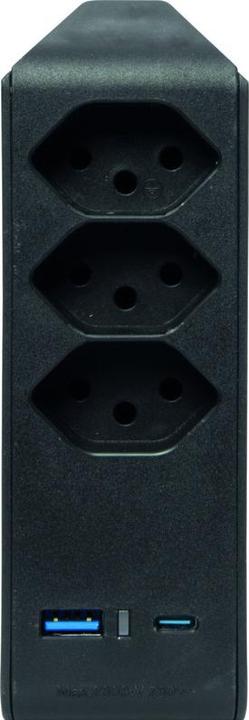Image du produit Brennenstuhl Fiche de dérivation cleverLINE (3 pôles, USB-A, USB-C, 5 x)