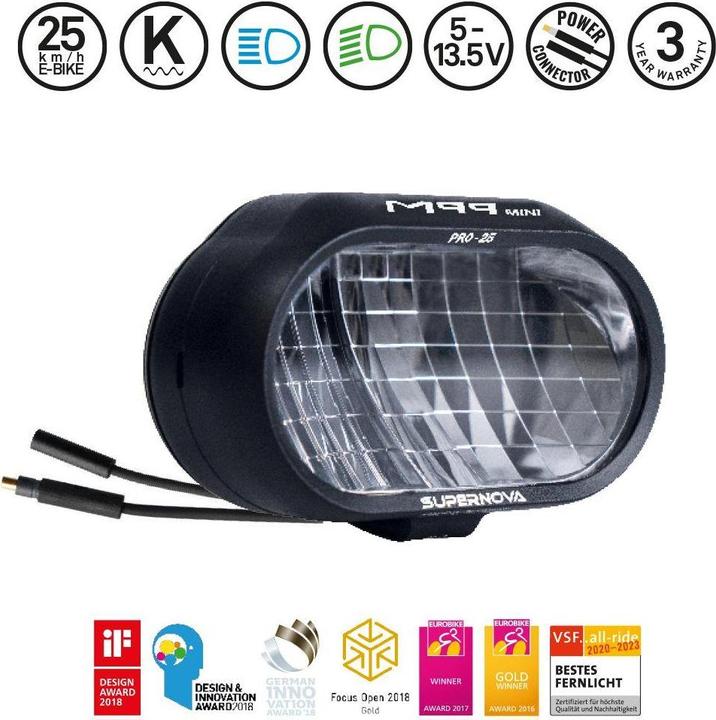 Immagine prodotto Supernova M99 MINI PRO (25 km/h) Versione con potenza di 21 W (1500 lm)