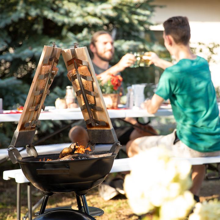 Image du produit Relaxdays Planche de cuisson à la flamme