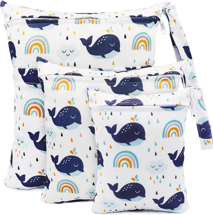 Immagine prodotto ASMI Set di 3 borse per pannolini 30x36cm + 28x30cm + 20x24cm