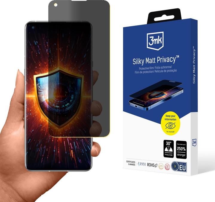 Produktbild 3MK Folia ochronna prywatyzujÄ ca matowa Silky Matt Privacy na OnePlus 9 Pro (OnePlus 9 Pro)