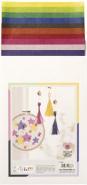 Rayher Papier transparent, 10 couleurs, 10 feuilles (42 g/m², 10 x)
