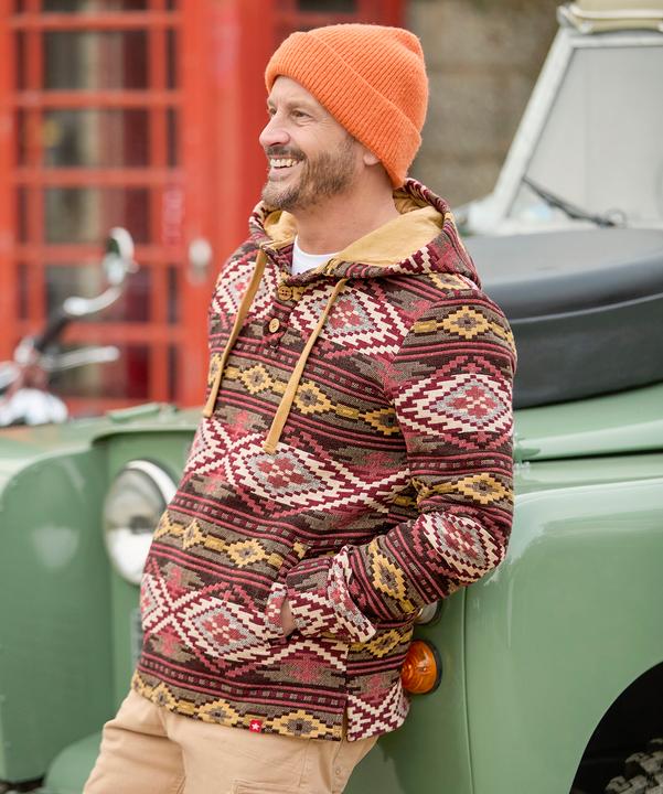 Immagine prodotto Joe Browns Warm Aztec Button Detail Hoodie (S)