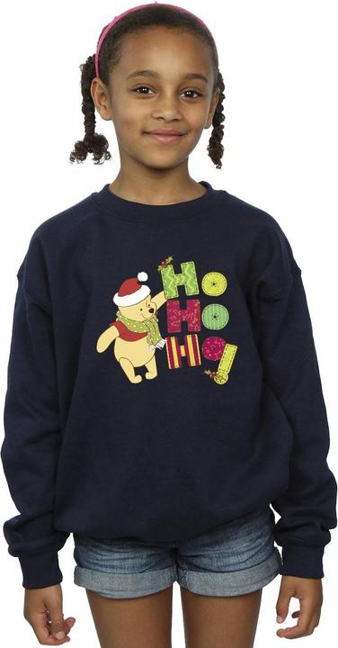Produktbild Disney Winnie The Pooh Ho Ho Ho Scarf Sweatshirt Mädchen (152, 158)