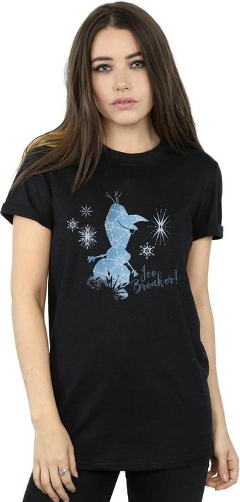 Actual product image Disney Womens/Ladies Frozen 2 Olaf Ice Breaker Cotton Boyfriend T-Shirt (L)