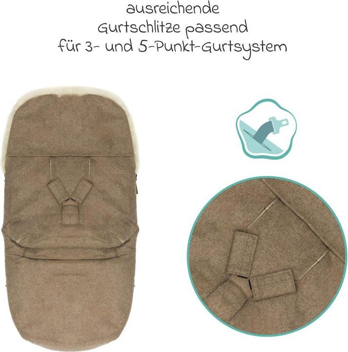 Image du produit Fillikid Fusssäcke für Kinderwagen & Buggys Lammwoll-Fusssack Makalu Wool für Buggy, Sport-