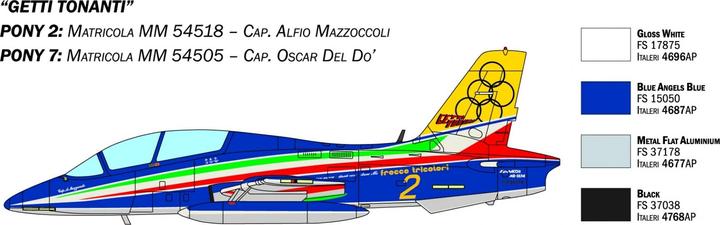 Actual product image 1:72 Set of 3 Aermacchi MB-339 PAN 60Jah.