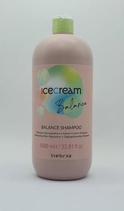 Produktbild Inebrya Ice Cream Balance szampon do włosów przetłuszczających się 1000ml (1000 ml, Flüssiges Shampoo)