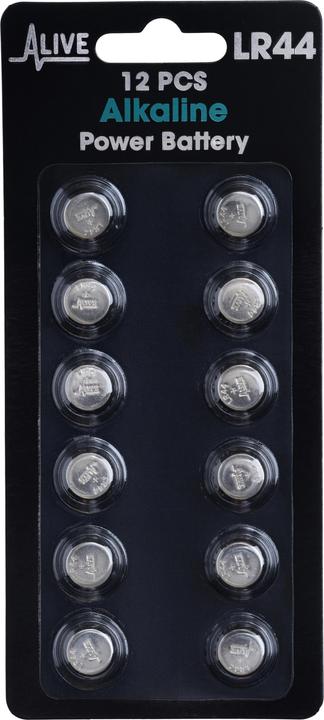 Actual product image Alkaline battery (12 pcs., LR44, 155 mAh)