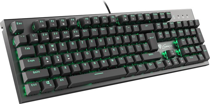 Actual product image Genesis NATEC NKG-0947 mechanical THOR 300 US, Green Backlight, USB, US layout (Eng. Int., Cable)