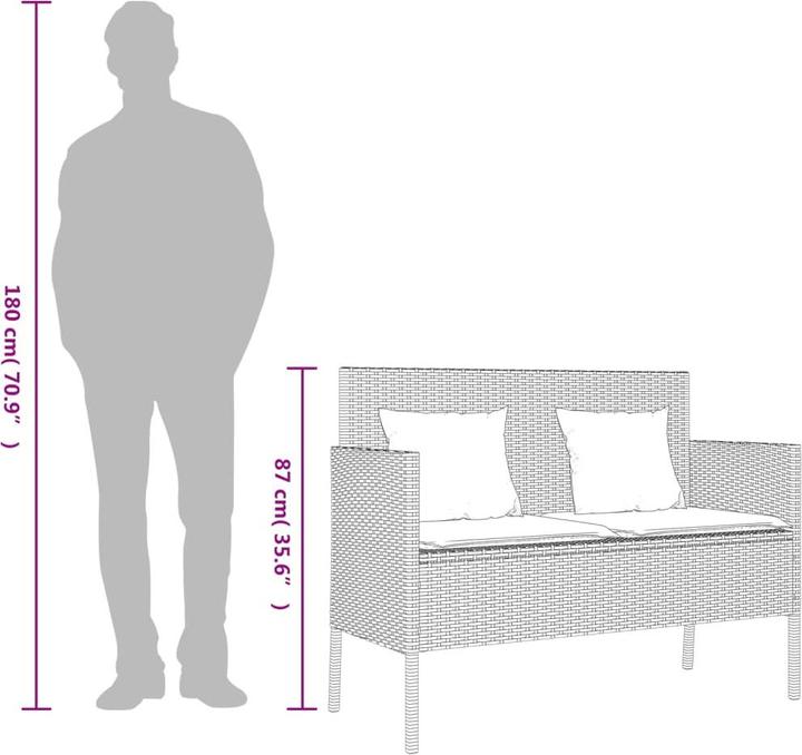 Actual product image VidaXL 10-piece garden lounge set with cushions