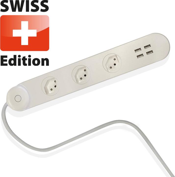Produktbild Luminea Wlan-Steckdosenleiste (7 x, 1.70 m)