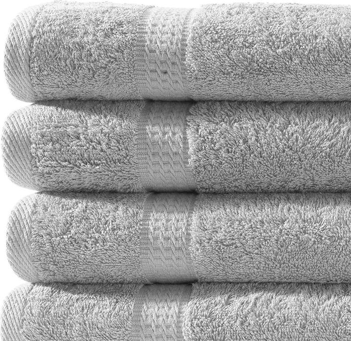Actual product image Casativo Set of 4 towels silver (50 x 100 cm)