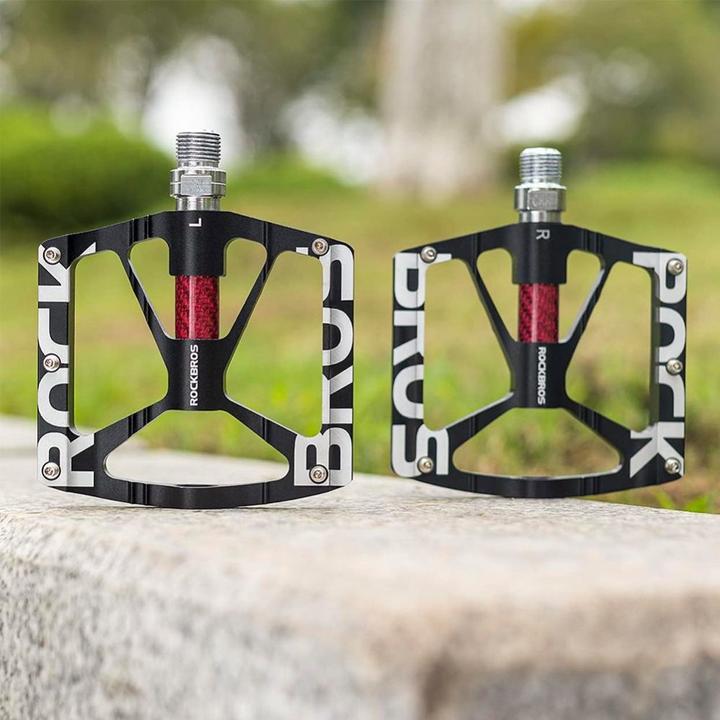 Actual product image Rockbros 37213071001 Aluminium Alloy Bicycle Pedal Set - Black