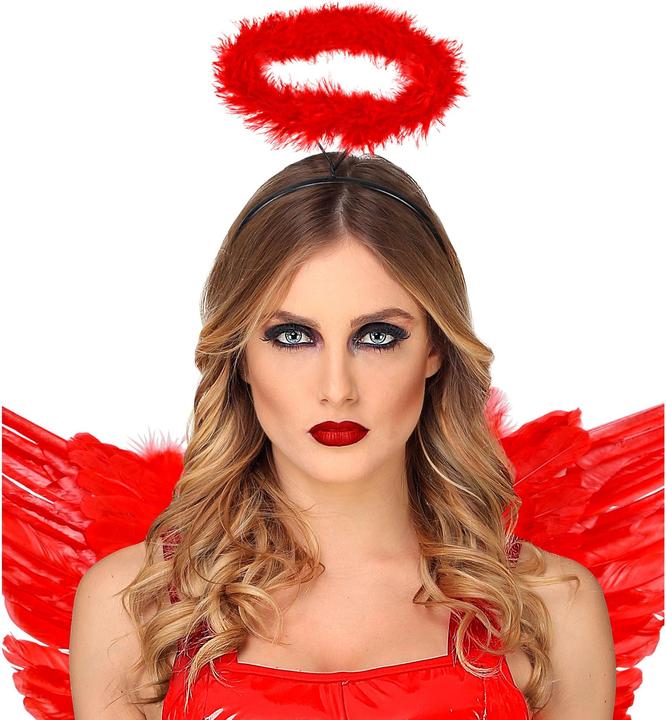 Actual product image Widmann Marabou Heiligenschein Rot