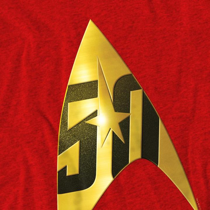 Actual product image Unisex Adult 50th Anniversary Delta T-Shirt (L)