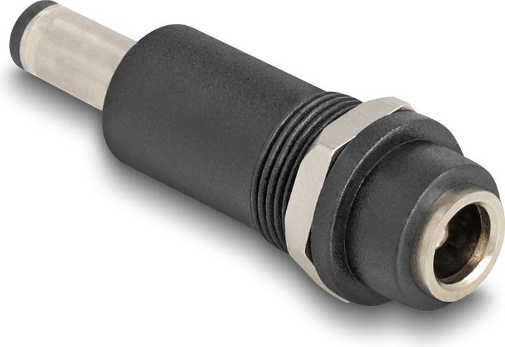 Actual product image Delock Adapter DC 5.5 x 2.1 mm socket to DC 5.5 x 2.5 mm plug