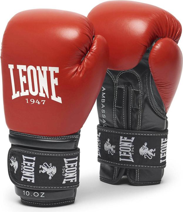 Leone Boxhandschuhe Ambassador Rot GN207 (10 OZ, 10)