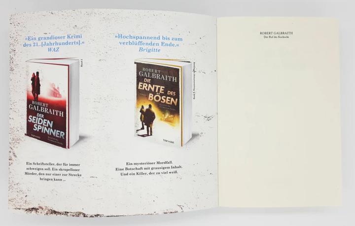 Actual product image Der Ruf des Kuckucks (German, Robert Galbraith, 2014)