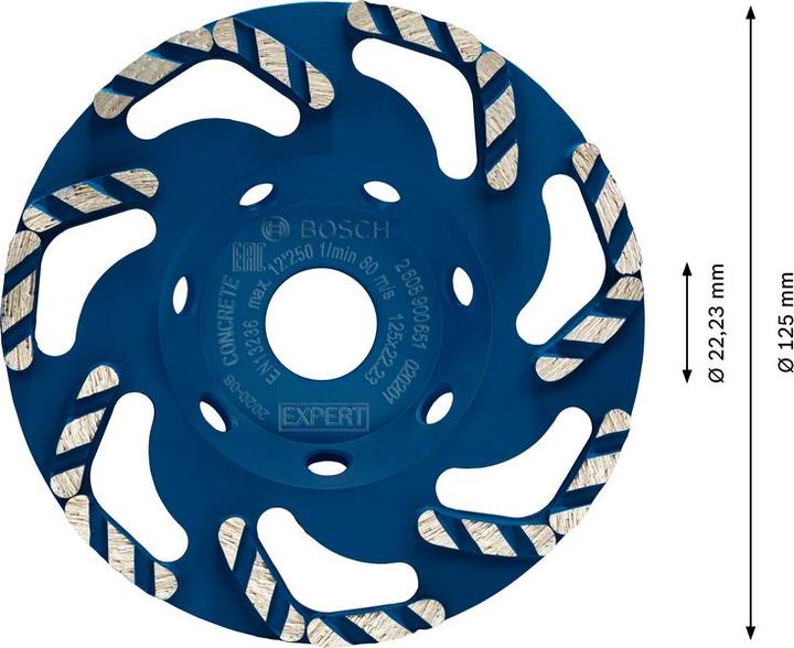 Actual product image Bosch Professional Zubehör Expert HardCeramic 76 mm diamond cutting discs 76 x1.5 x 10 mm