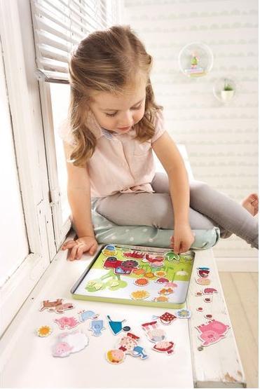 Image du produit Haba Boîte de jeu magnétique La ferme de Peters et Paulines (122 pièces)
