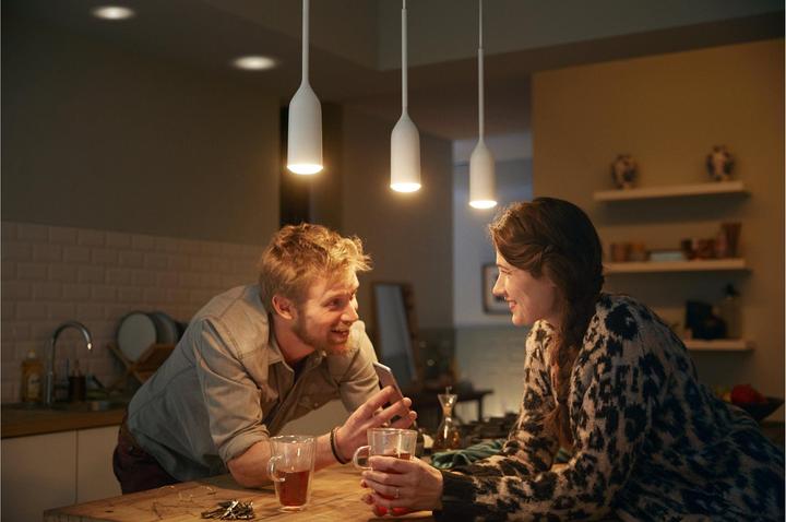 Actual product image Philips Hue White Ambiance Devote pendant light white 806 lm (E27, 806 lm)