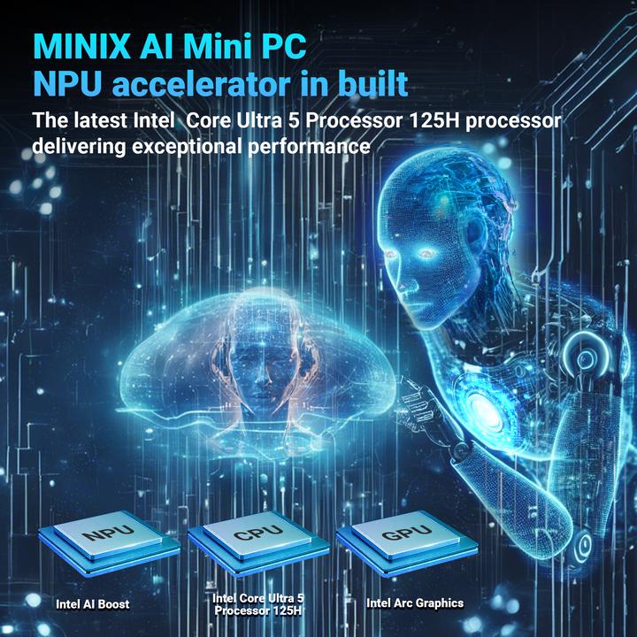 Produktbild Minix Elite EU512-AI (Intel Core Ultra 5 125H, 16 GB, 512 GB, Intel Arc Graphics)