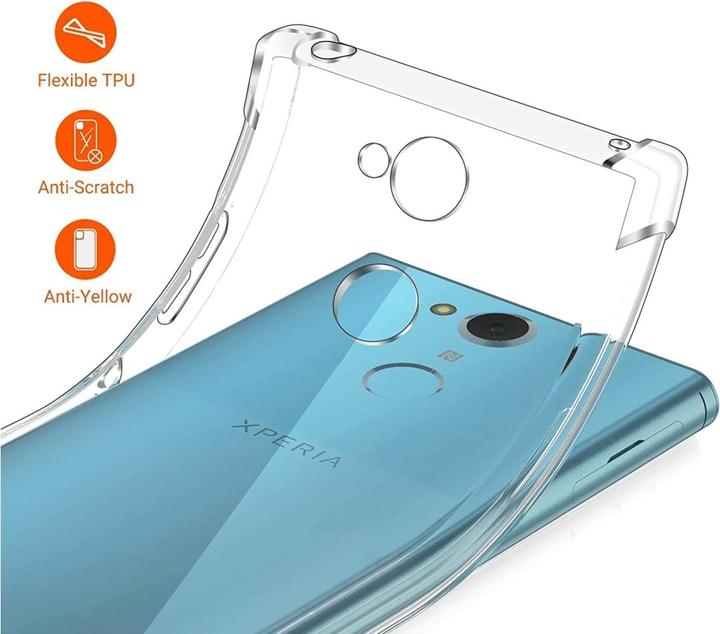 Actual product image Screenguard Sony Xperia XA2 Case Crystal Soft Airbag Bumper (Sony Xperia XA2)
