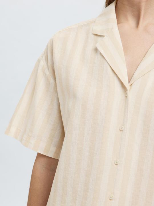 Immagine prodotto Selected Homme Kurzarm Bluse aus Leinengemisch (42)