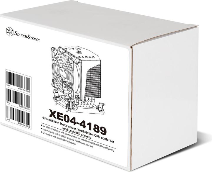 Actual product image Silverstone SST-XE04-4189B - Xenon 4U small form factor server / workstation CPU cooler for Intel LG (126 mm)