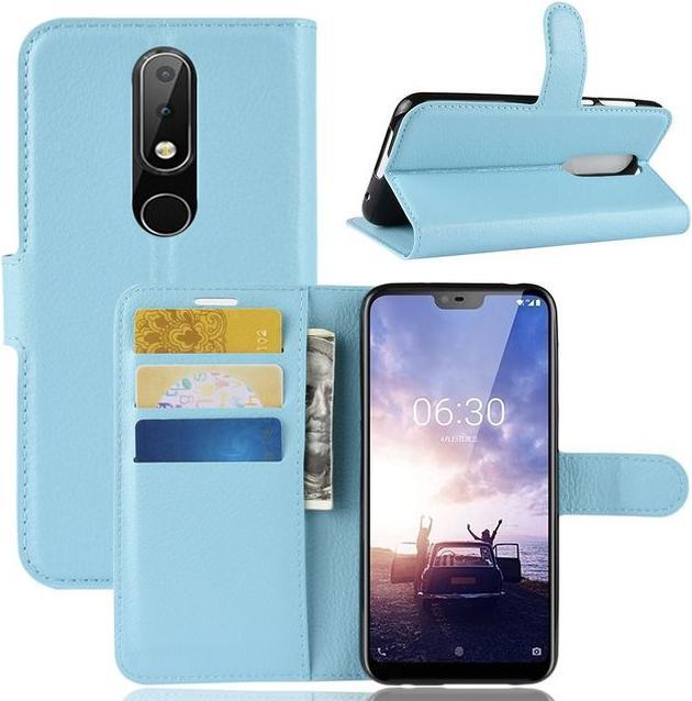 Produktbild MU Classic Litchi Leder Bookcover Series (Nokia 6.1 Plus)