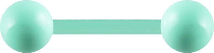 Image du produit Star Piercing Barbell vert pastel avec boule (Acier chirurgical 316L, sans laiton)