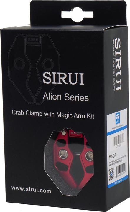 Productafbeelding Sirui MA-GR Afvalklem met Magische Arm en Smartphonehouder Rood (Statiefklem)