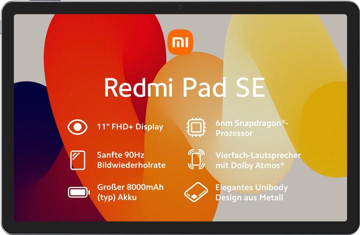 Produktbild Xiaomi Redmi Pad SE (nur WLAN, 11", 128 GB, Graphite gray)