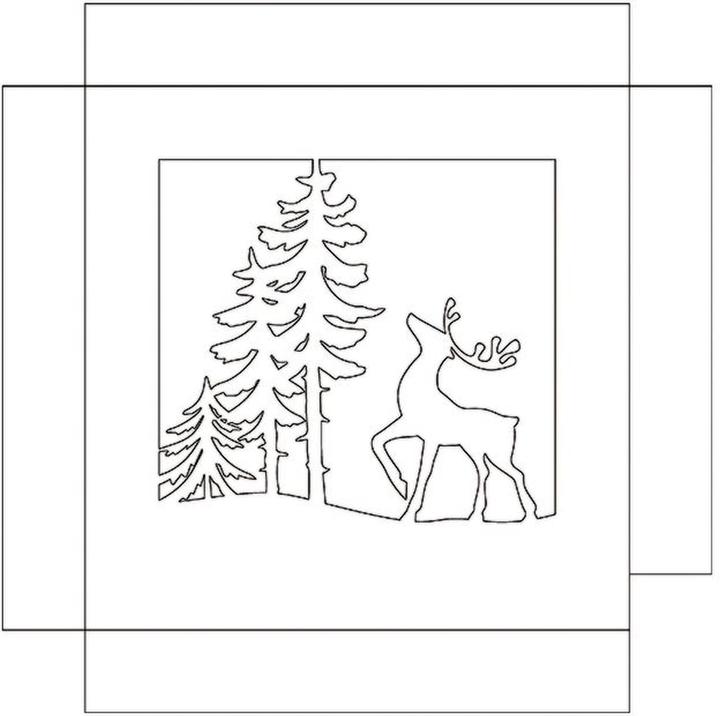 Nutritional values and ingredients Ursus Craft kit Shadow Box Winter Forest, 19 x 19 cm, 1 piece
