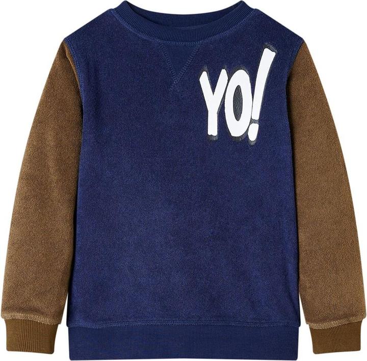 Produktbild VidaXL Kinder-Sweatshirt Dunkles Marineblau 116,Material: 85 (116)
