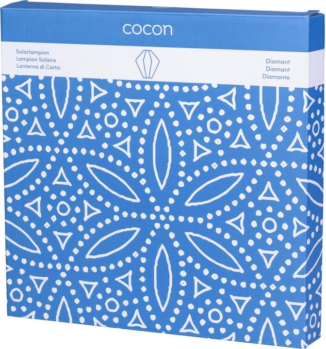 Produktbild Cocon Lampion LED Solar Diamant, Blau (0.44 m)