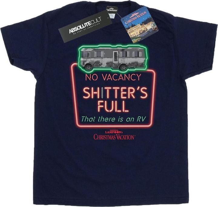 Immagine prodotto National Lampoon´s Vacation National Lampoon's Christmas Vacation Greyscale No Vacancy Maglietta Ampia Donna (S)