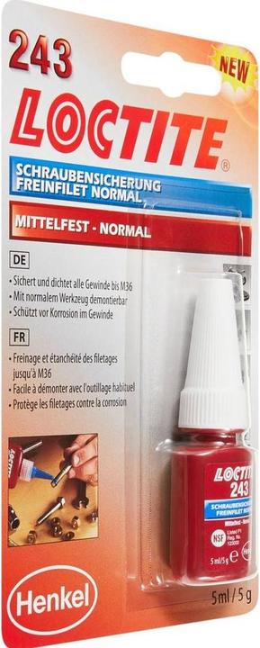 Actual product image Loctite Screw lock 243 (20 g, 5 ml)