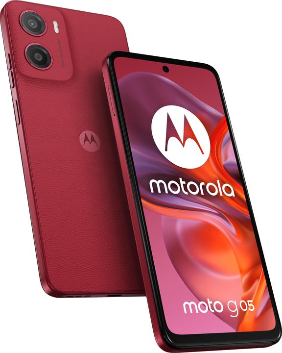 Motorola Moto G05 (64 GB, Plum Red, 6.67", Dual SIM, 50 Mpx, 4G)