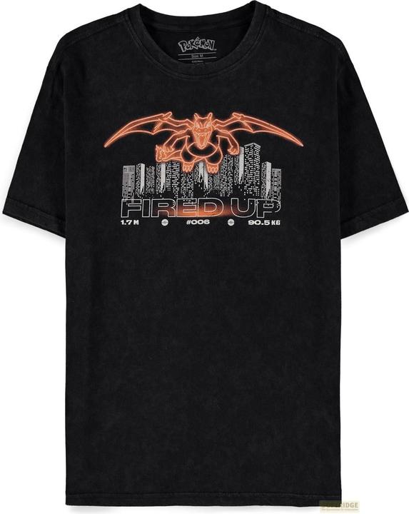 Difuzed POKEMON - Dracaufeu - Fired Up - T-shirt homme (XL) (XL)